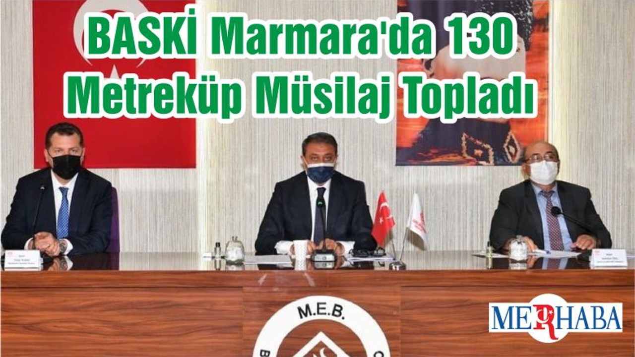 BASKİ Marmara'da 130 Metreküp Müsilaj Topladı