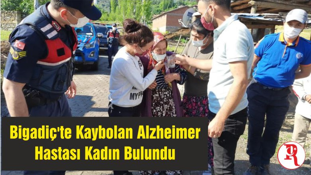 Bigadiç'te Kaybolan Alzheimer Hastası Kadın Bulundu