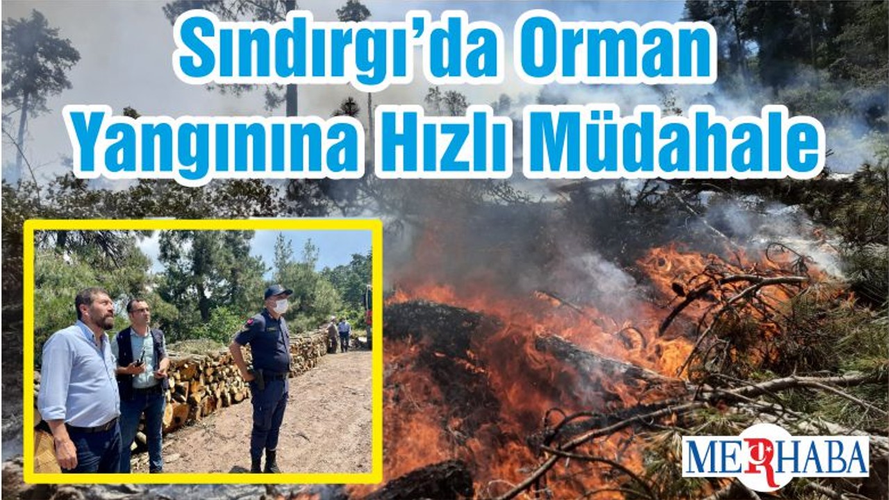 Sındırgı’da Orman Yangınına Hızlı Müdahale