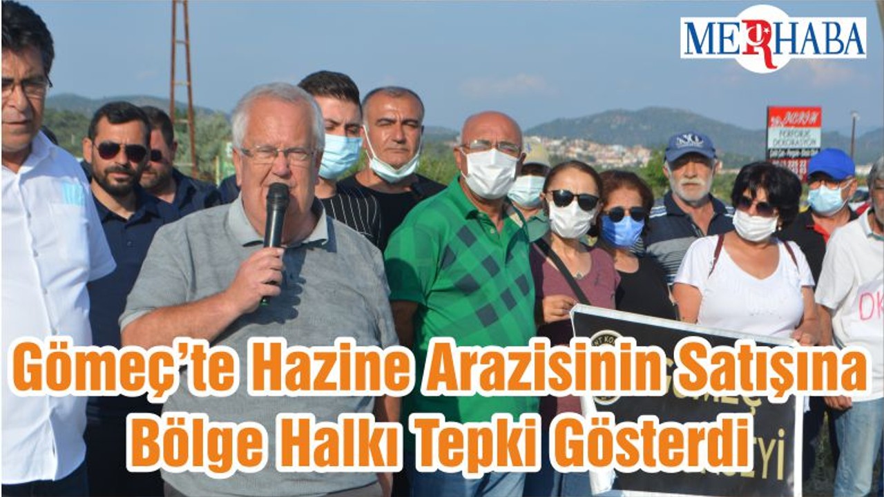 Gömeç’te Hazine Arazisinin Satışına Bölge Halkı Tepki Gösterdi