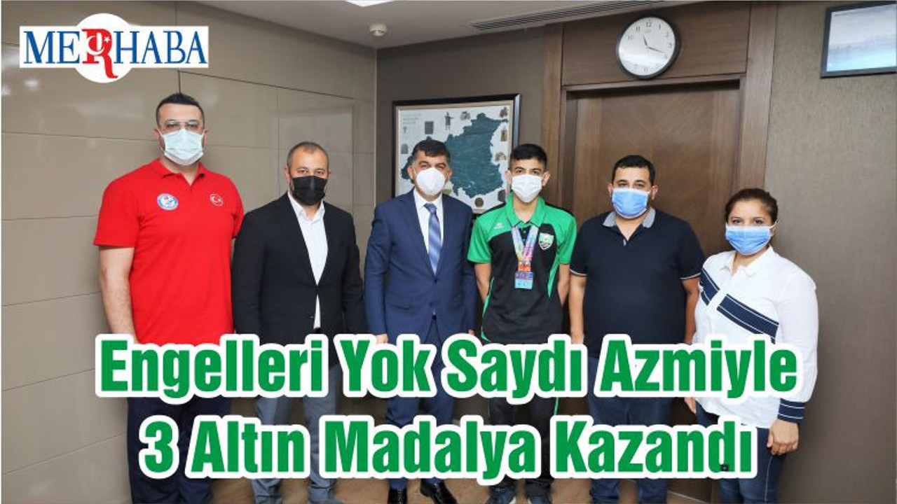Engelleri Yok Saydı Azmiyle 3 Altın Madalya Kazandı