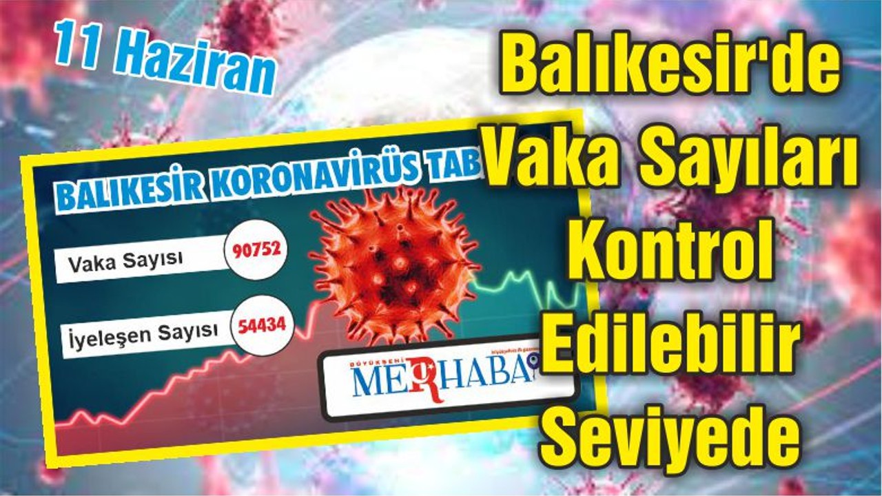 Balıkesir'de Vaka Sayıları Kontrol Edilebilir Seviyede