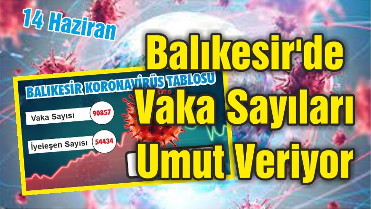 Balıkesir'de Vaka Sayıları Umut Veriyor
