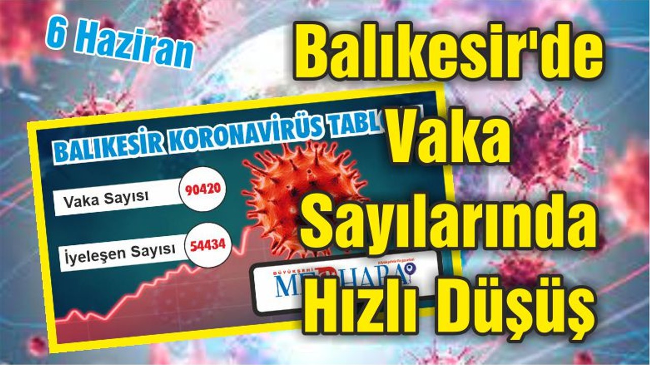 Balıkesir'de Vaka Sayılarında Hızlı Düşüş
