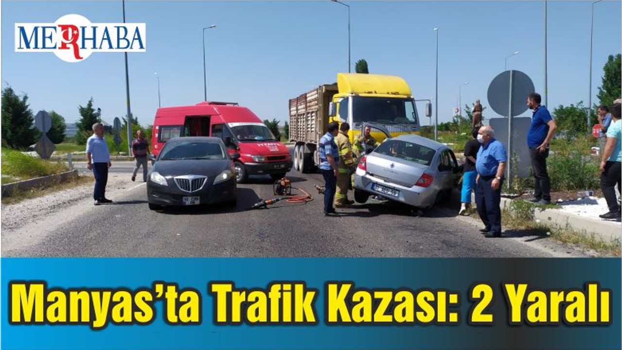 Manyas’ta Trafik Kazası: 2 Yaralı