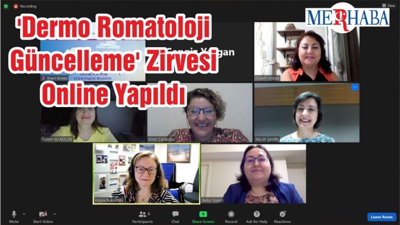 'Dermo Romatoloji Güncelleme' Zirvesi Online Yapıldı