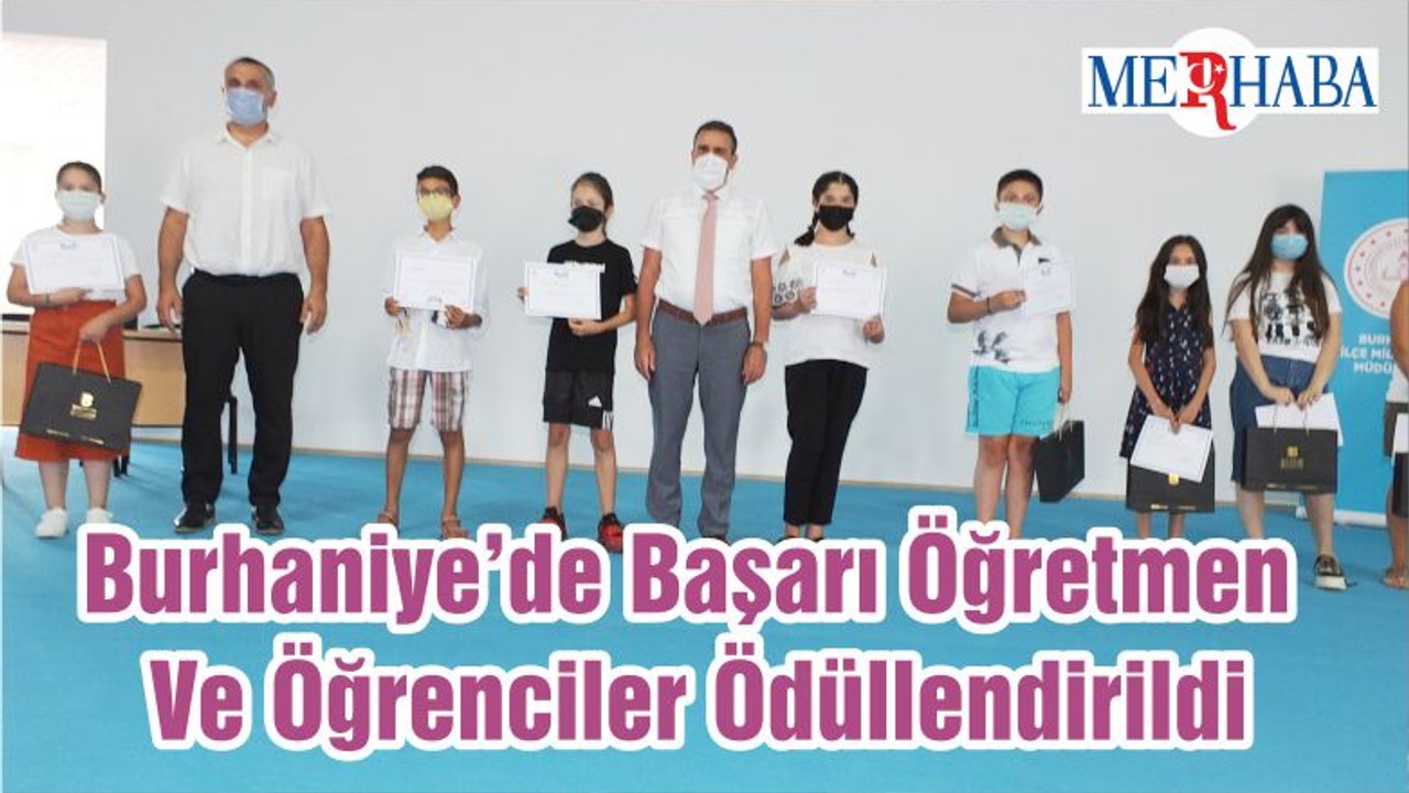Burhaniye’de Başarı Öğretmen Ve Öğrenciler Ödüllendirildi