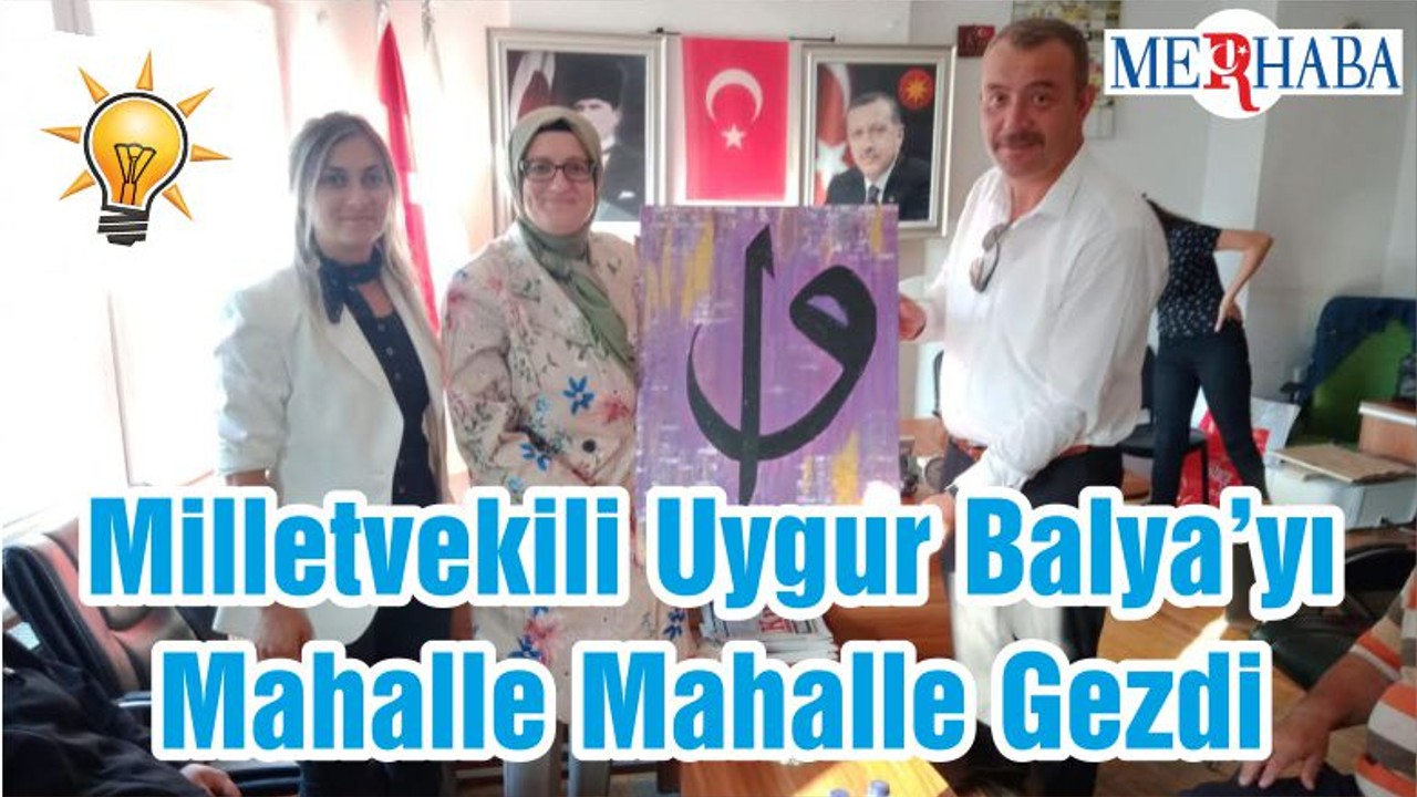 Milletvekili Uygur Balya’yı Mahalle Mahalle Gezdi