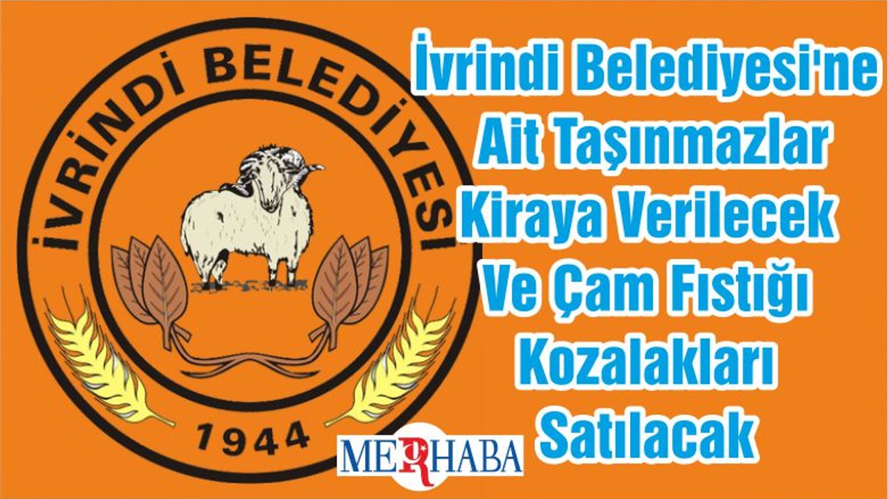 İvrindi Belediyesi'ne Ait Taşınmazlar Kiraya Verilecek Ve Çam Fıstığı Kozalakları Satılacak
