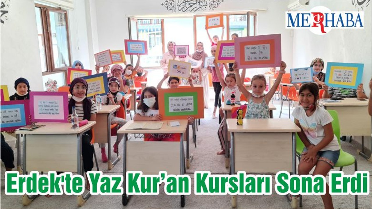 Erdek'te Yaz Kur’an Kursları Sona Erdi