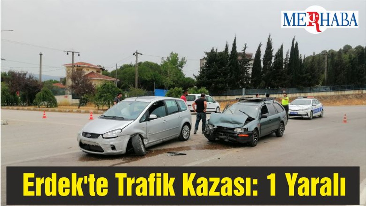 Erdek'te Trafik Kazası: 1 Yaralı