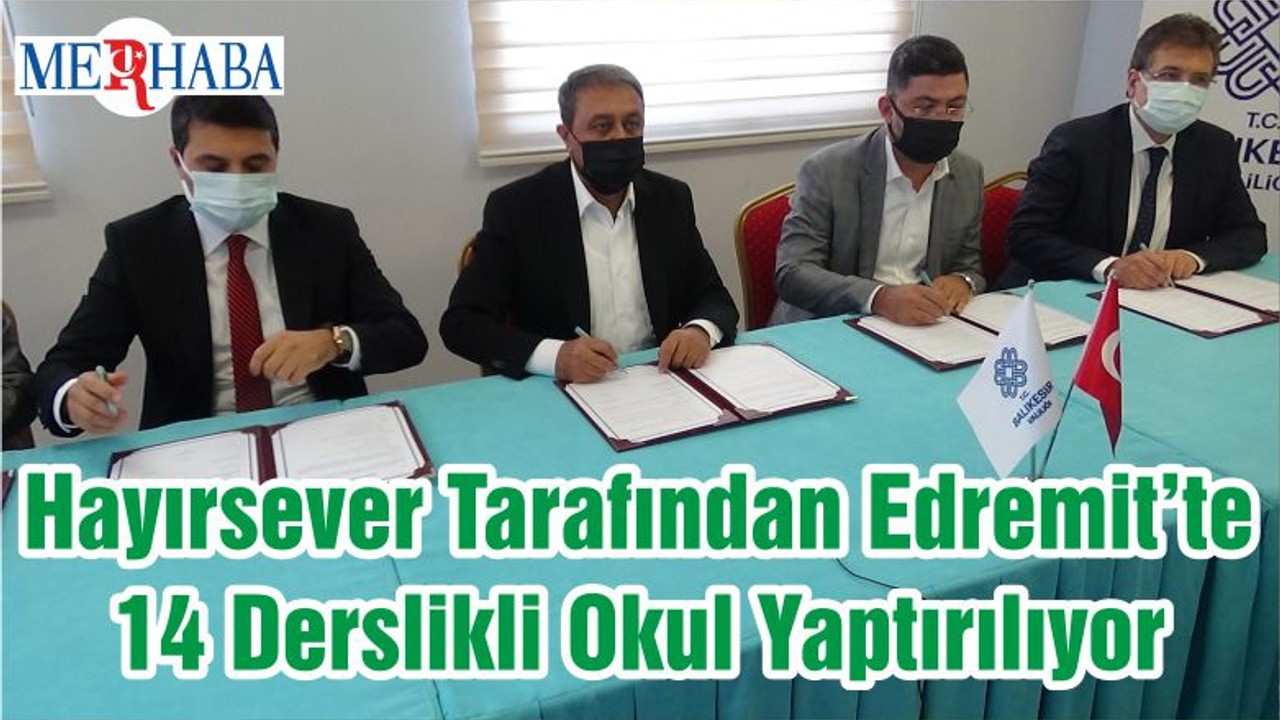 Hayırsever Tarafından Edremit’te 14 Derslikli Okul Yaptırılıyor