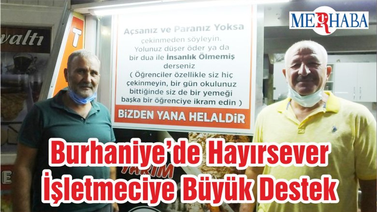 Burhaniye’de Hayırsever İşletmeciye Büyük Destek