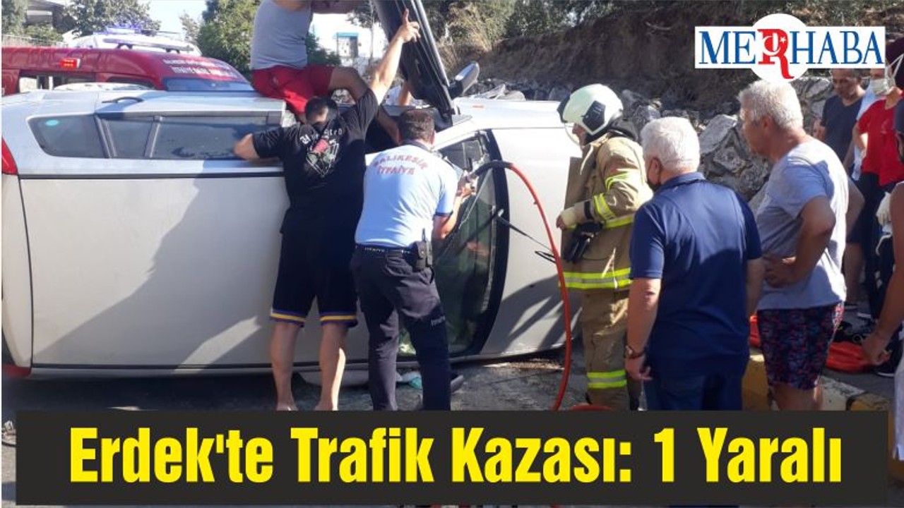 Erdek'te Trafik Kazası: 1 Yaralı