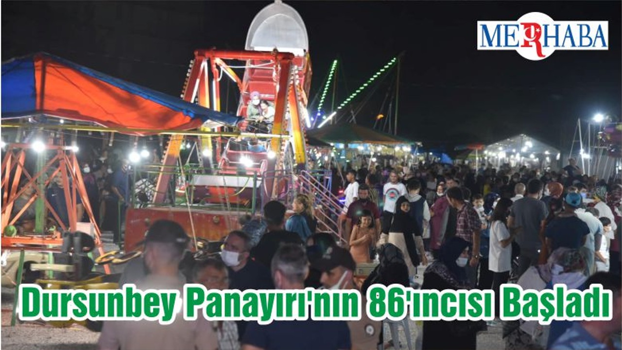 Dursunbey Panayırı'nın 86'ıncısı Başladı