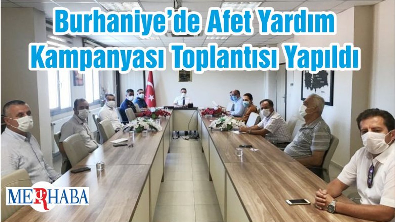 Burhaniye’de Afet Yardım Kampanyası Toplantısı Yapıldı