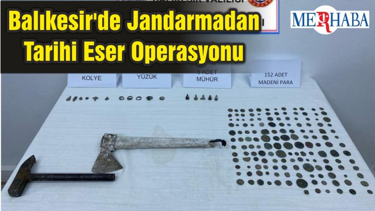Balıkesir'de Jandarmadan Tarihi Eser Operasyonu