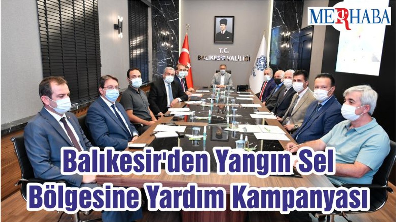 Balıkesir'den Yangın Sel Bölgesine Yardım Kampanyası