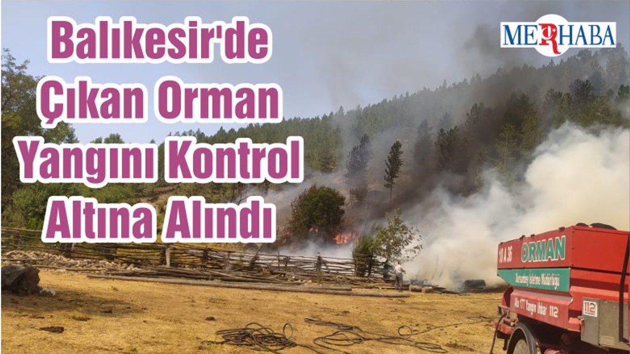 Balıkesir'de Çıkan Orman Yangını Kontrol Altına Alındı