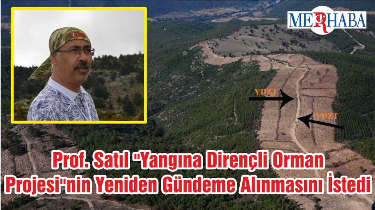 Prof. Satıl "Yangına Dirençli Orman Projesi"Nin Yeniden Gündeme Alınmasını İstedi