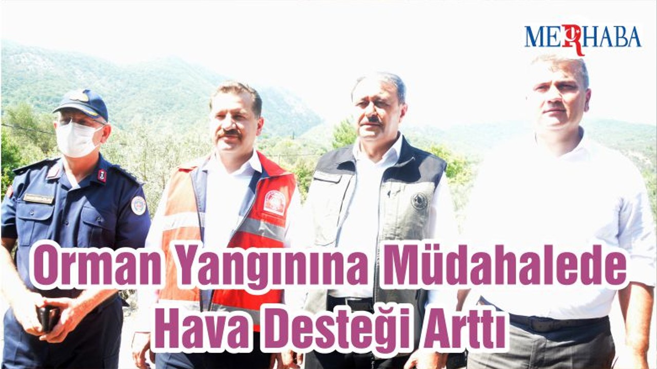Orman Yangınına Müdahalede Hava Desteği Arttı