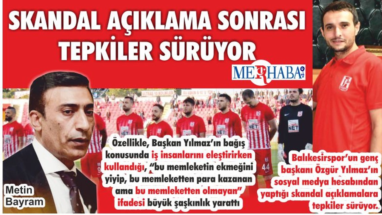 Skandal Açıklamanın Sonrası Tepkiler Sürüyor