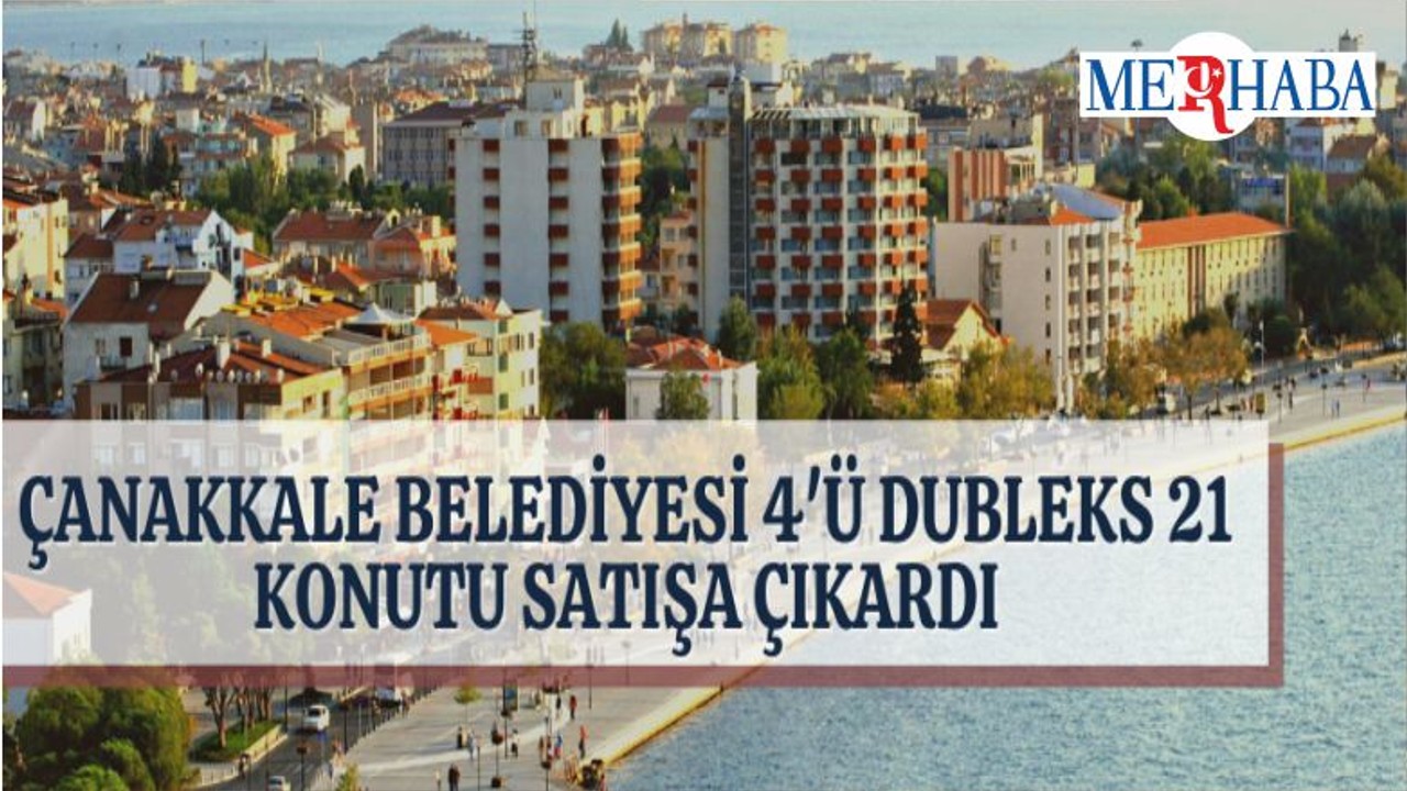 Çanakkale Belediyesinden Satılık Daireler