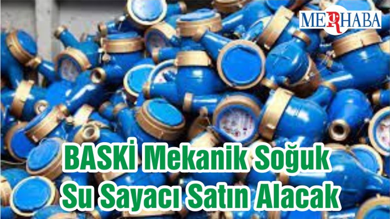 BASKİ Mekanik Soğuk Su Sayacı Satın Alacak
