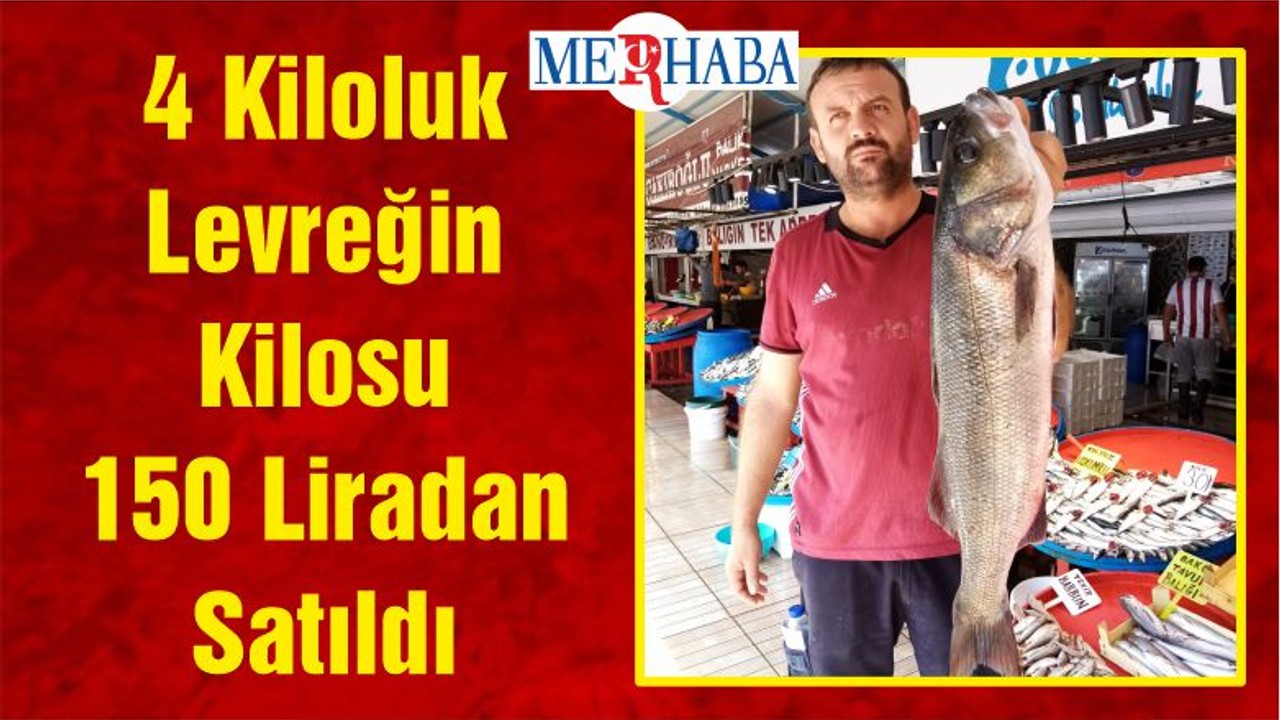 4 Kiloluk Levreğin Kilosu 150 Liradan Satıldı