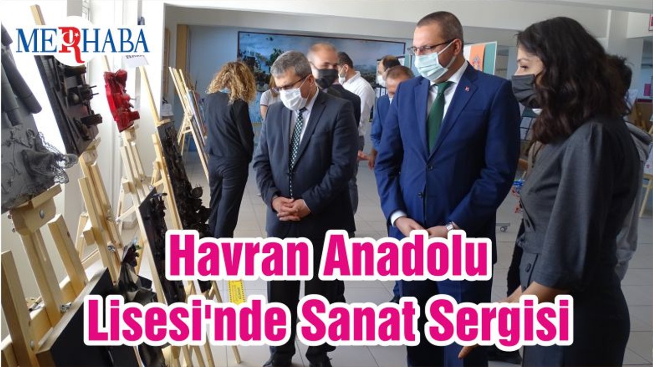 Havran Anadolu Lisesi'nde Sanat Sergisi