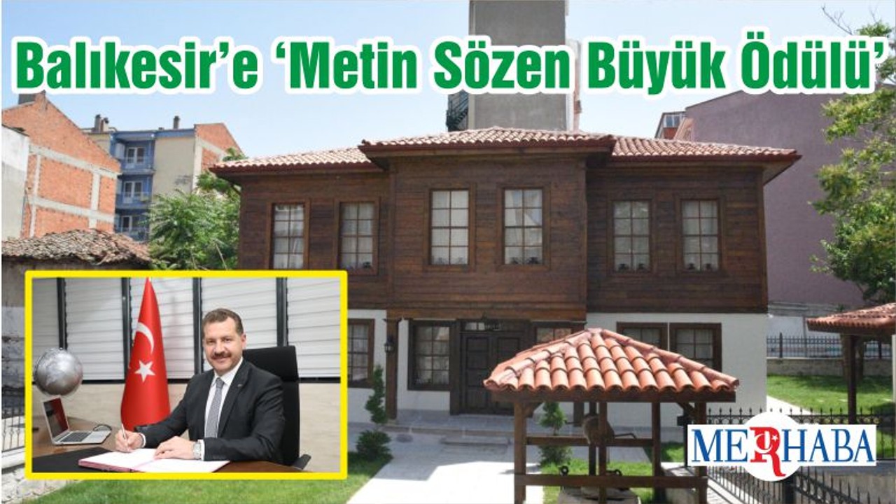 Balıkesir’e ‘Metin Sözen Büyük Ödülü’
