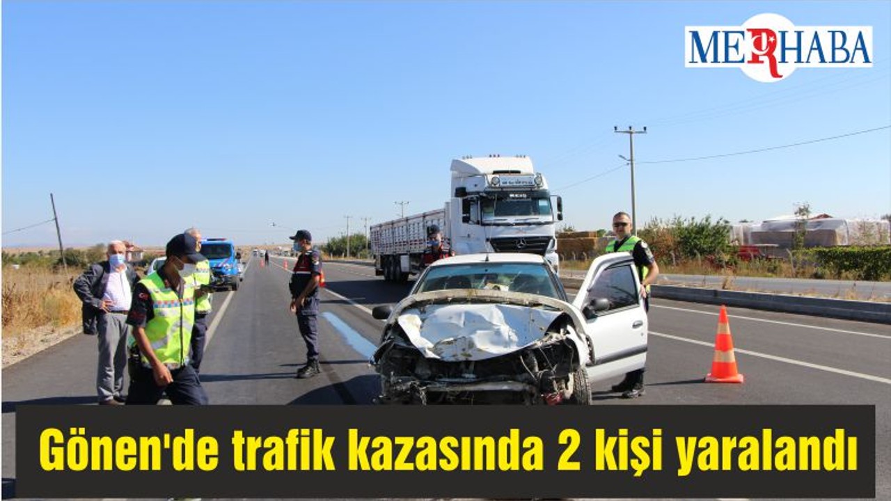 Gönen'de trafik kazasında 2 kişi yaralandı