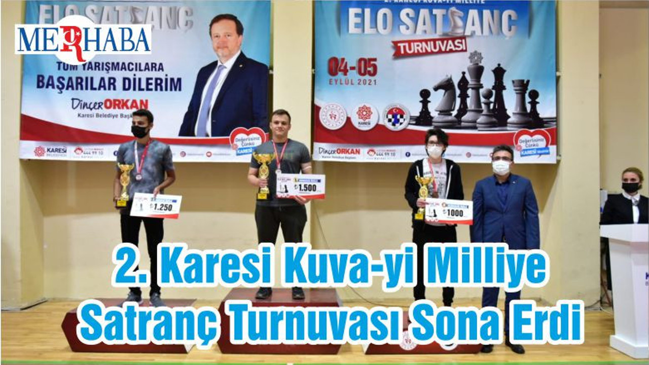 2. Karesi Kuva-yi Milliye Satranç Turnuvası Sona Erdi