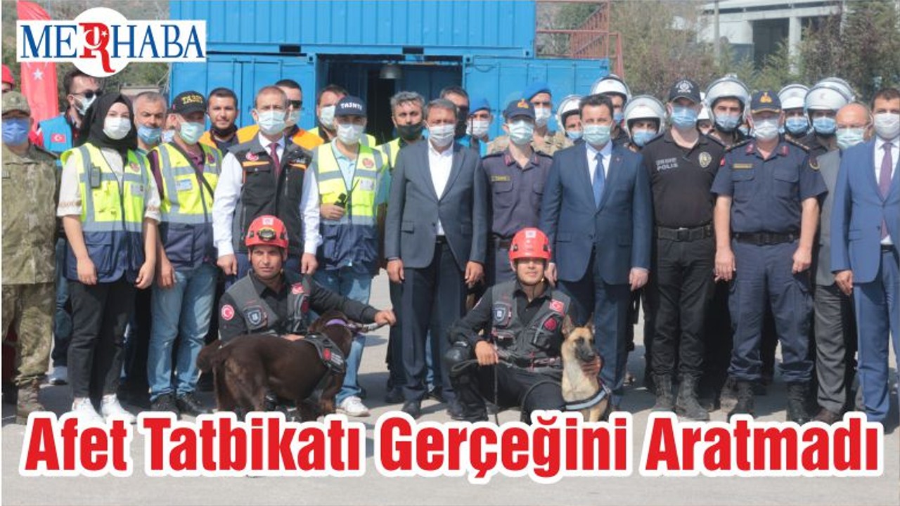 Afet Tatbikatı Gerçeğini Aratmadı