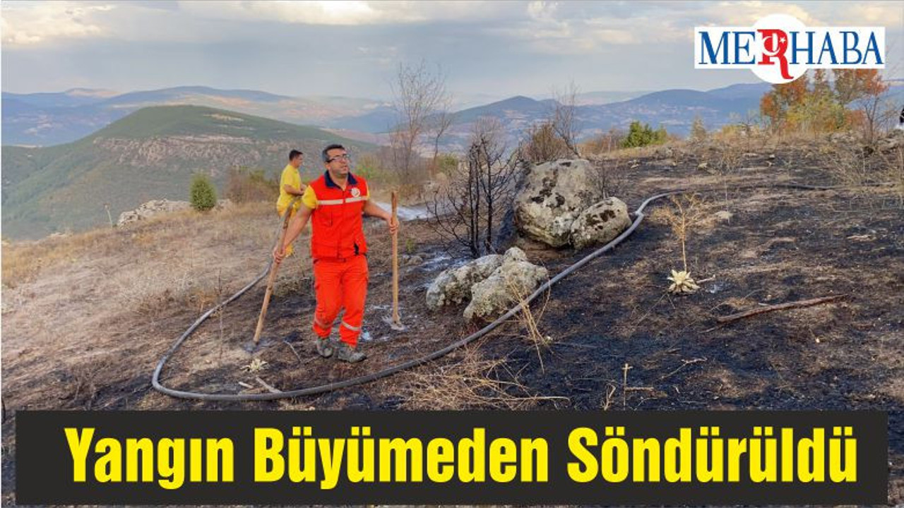 Ormanlık Alanda Başlayan Yangın Büyümeden Söndürüldü