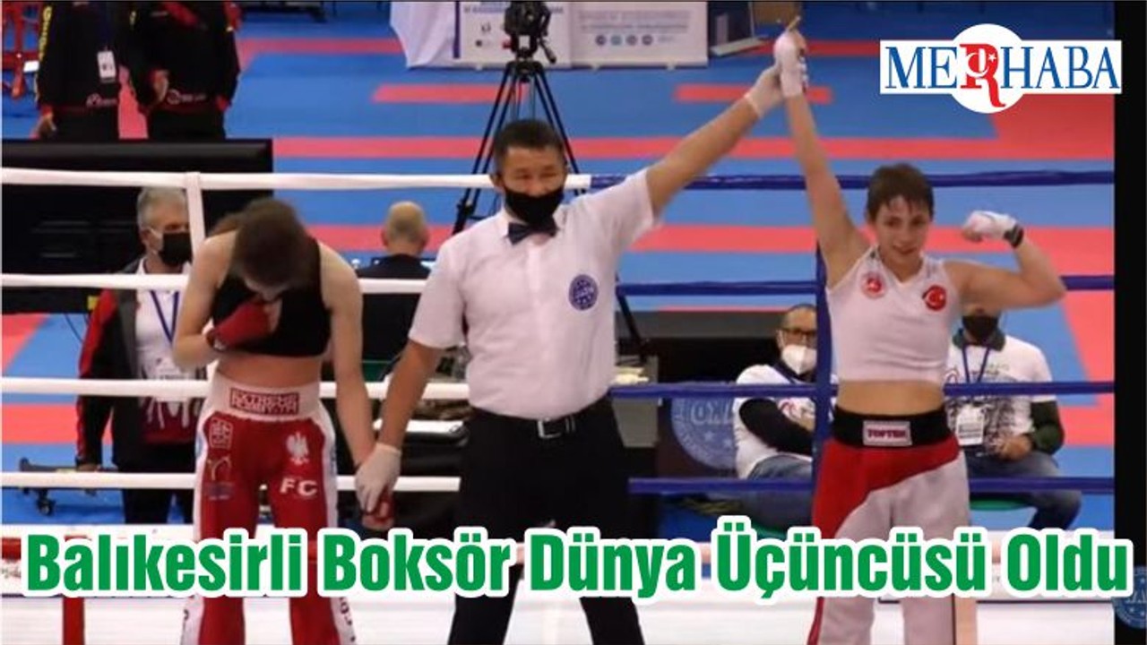 Balıkesirli Boksör Dünya Üçüncüsü Oldu