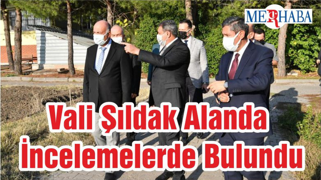 Vali Şıldak Alanda İncelemelerde Bulundu