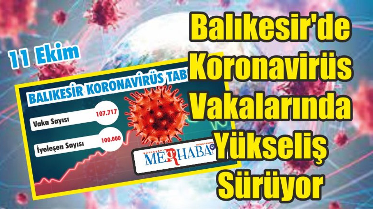 Balıkesir'de Koronavirüs Vakalarında Yükseliş Sürüyor