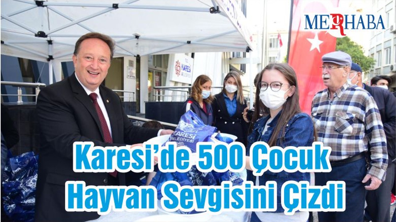 Karesi’de 500 Çocuk Hayvan Sevgisini Çizdi