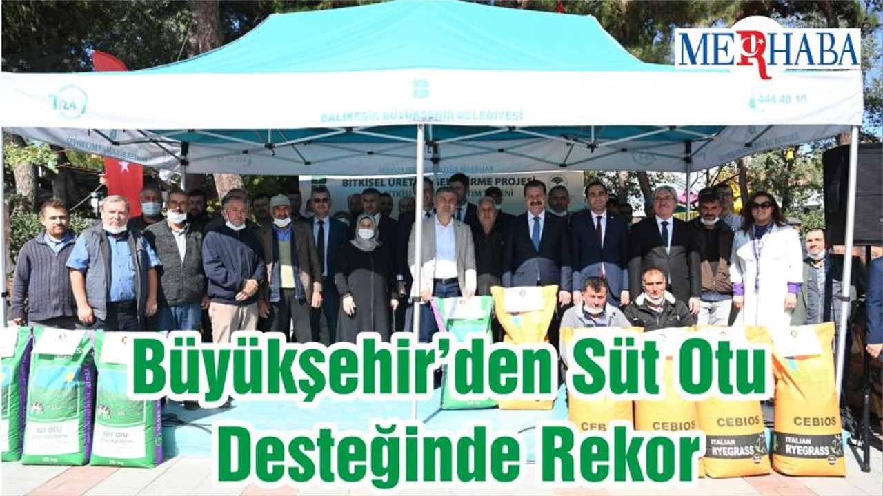 Büyükşehir’den Süt Otu Desteğinde Rekor