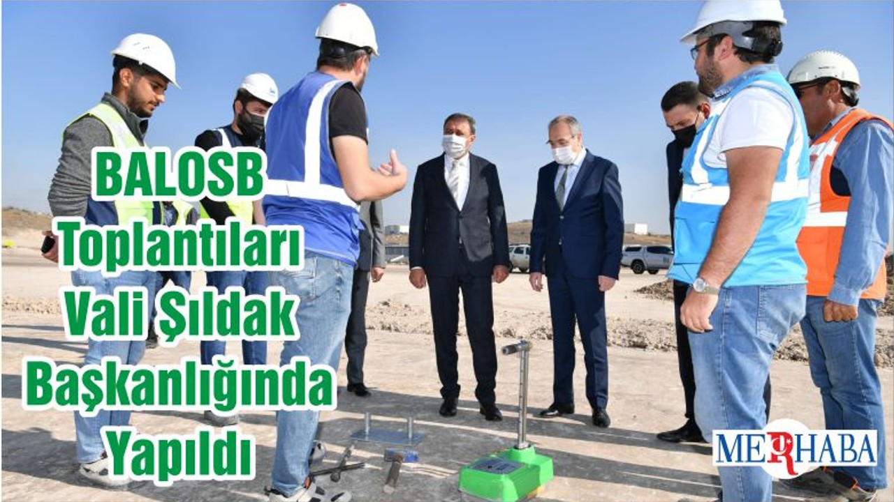 BALOSB Toplantıları Vali Şıldak Başkanlığında Yapıldı