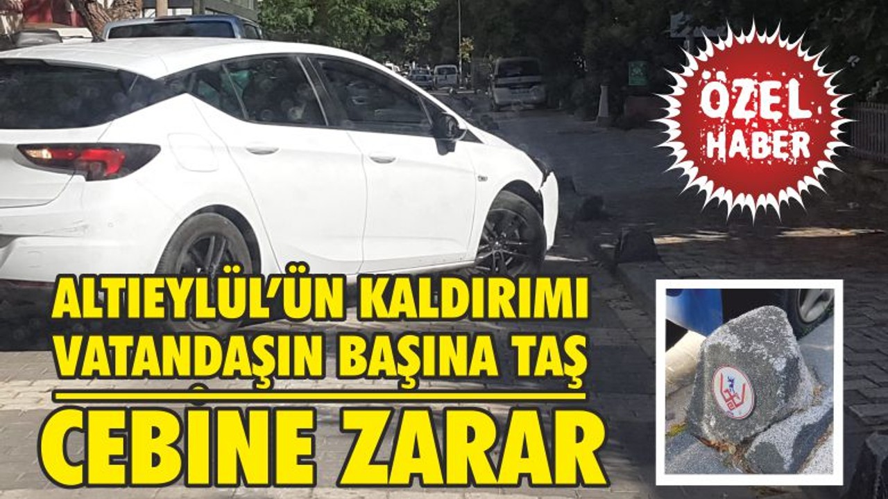 Altıeylül’ün Kaldırımı Vatandaşın Başına Taş Cebine Zarar