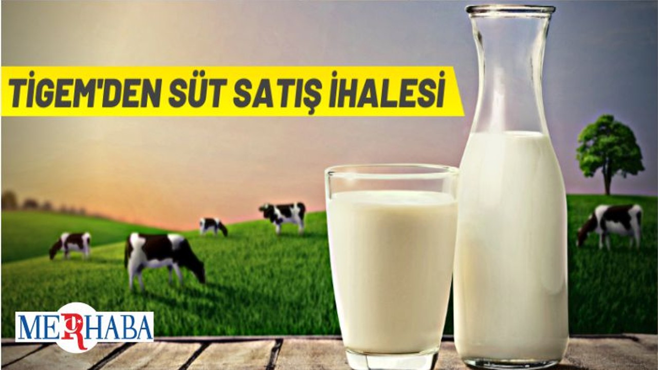 TİGEM'den Süt Satış İhalesine Davet