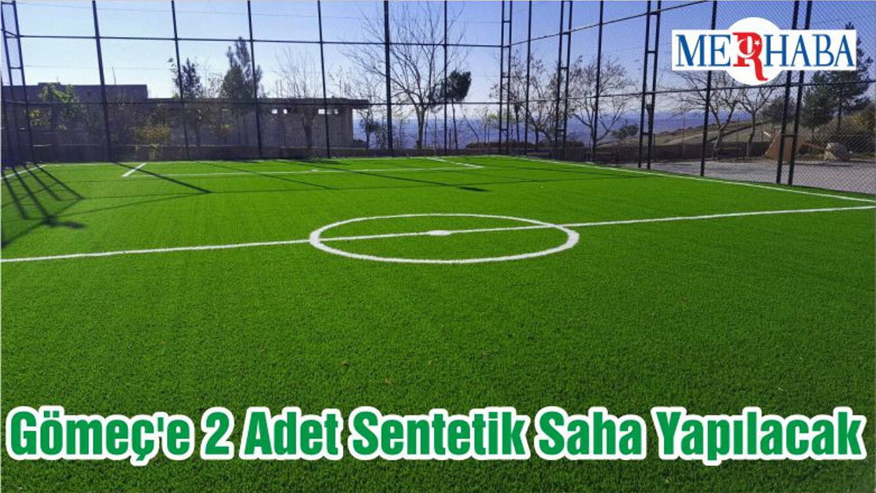 Gömeç'e 2 Adet Sentetik Saha Yapılacak