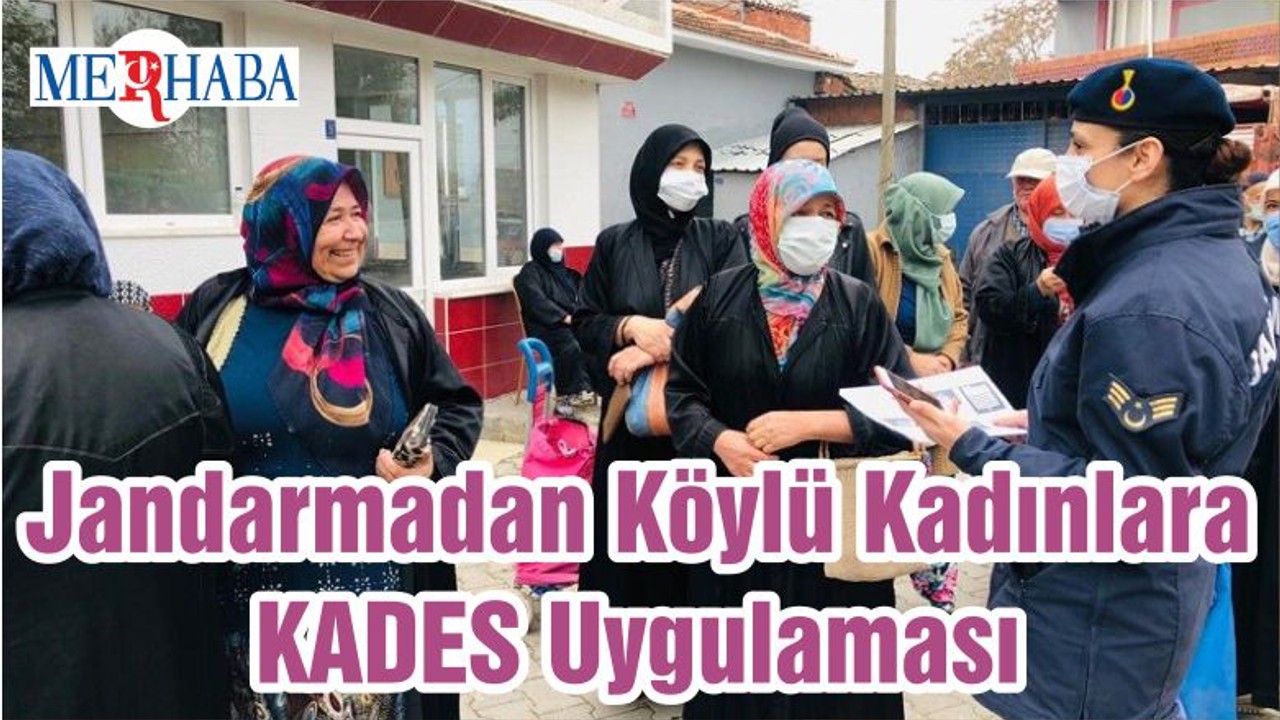 Jandarmadan Köylü Kadınlara KADES Uygulaması