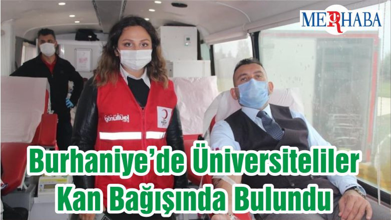 Burhaniye’ De Üniversiteliler Kan Bağışında Bulundu