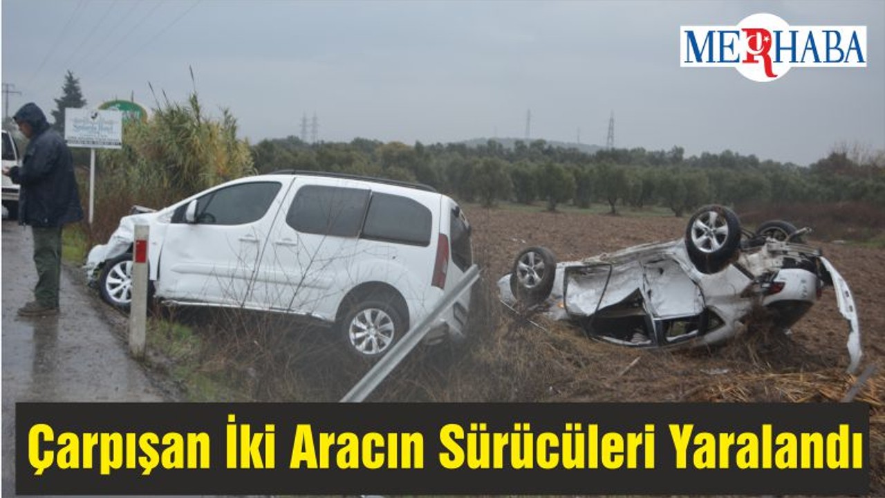 Ayvalık'ta Çarpışan İki Aracın Sürücüleri Yaralandı