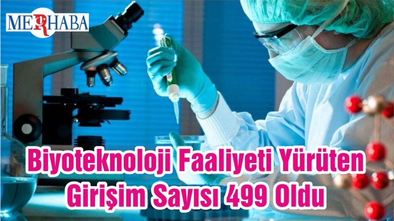 Biyoteknoloji Faaliyeti Yürüten Girişim Sayısı 499 Oldu