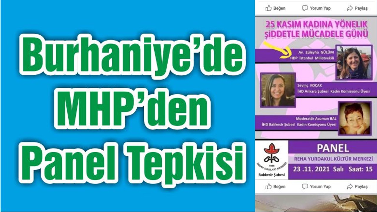 Burhaniye’de MHP’den Panel Tepkisi