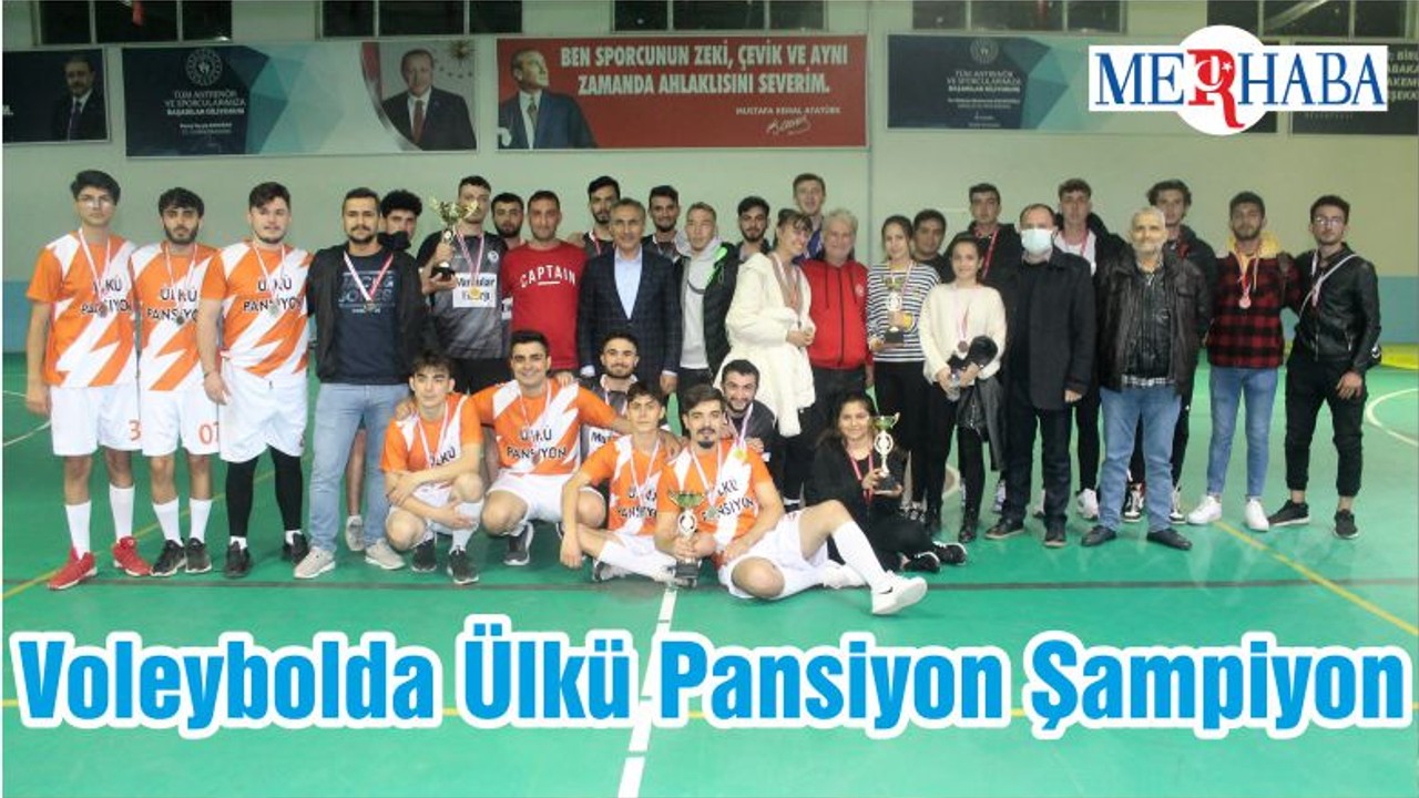 Voleybolda Ülkü Pansiyon Şampiyon